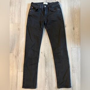 AGOLDE Devon Stovepipe Black Denim Jeans size 25